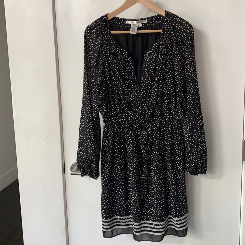 Max Studio black above knee dress.